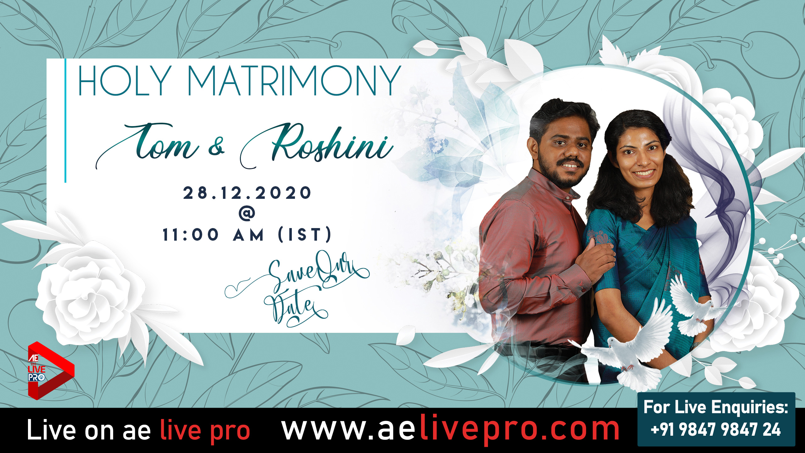 AELP Roshini Tom Wedding Live