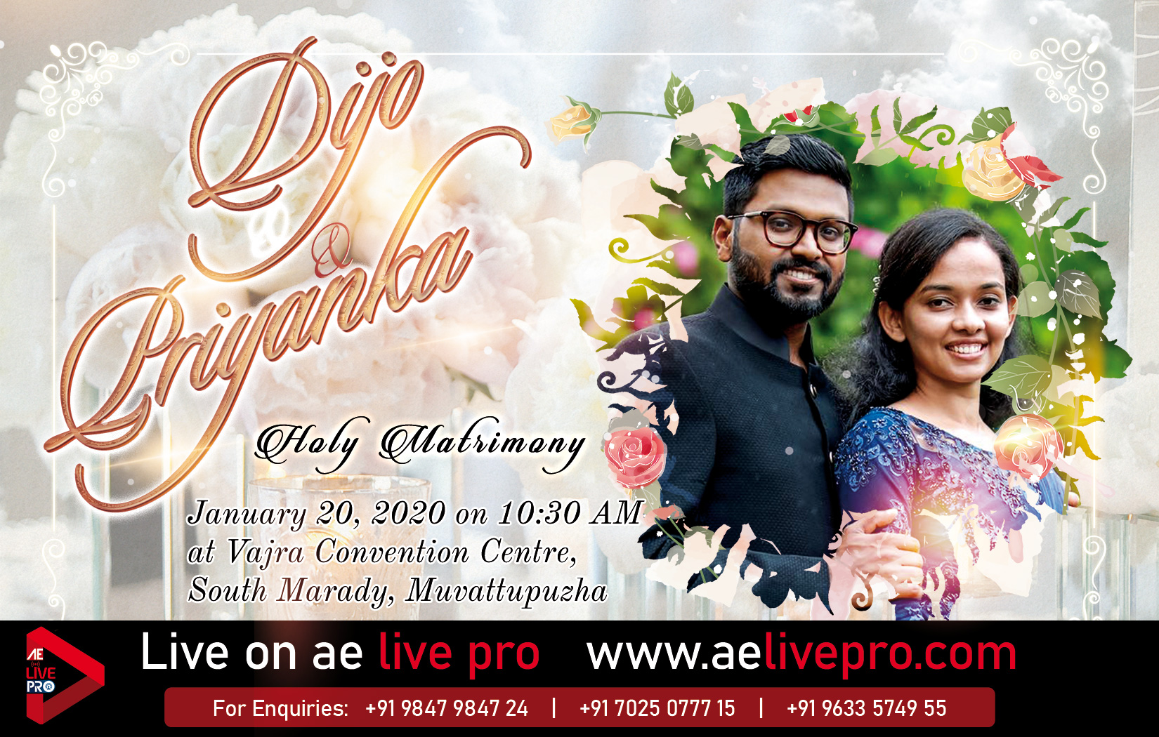 aelivepro weddinglive dijopriyanka hd